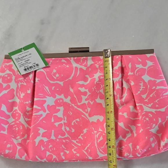 Lily Pulitzer Pink Floral Clutch Bag - Picture 3 of 5